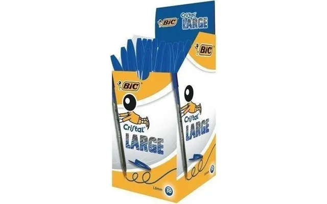 Bic Cristal Large Kuglepen Blå 50 Stk