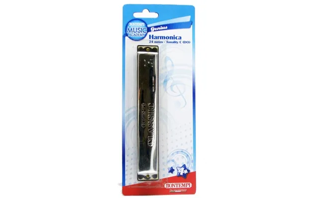Bontempi Metal Harmonica With Metal Reeds - Legetøjs Musikinstrument