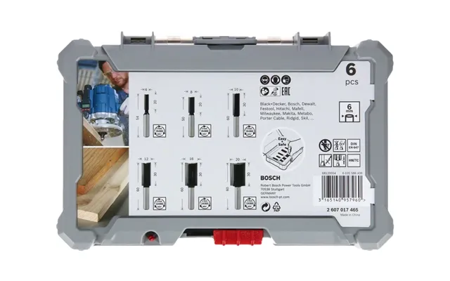 Bosch Overfræsersæt Hm Lige 6mm 6 Dele