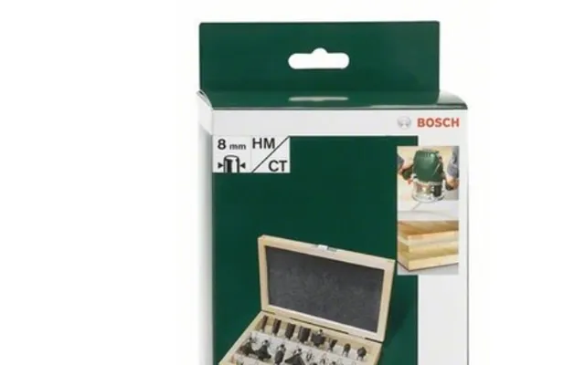 Bosch Overfræsersæt Hm Ø8mm 15 Dele Pl