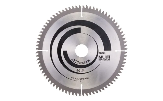 Bosch Rundsavklinge Ø216x30mm 80t -5gr Alu