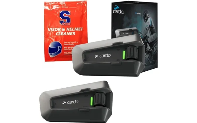 Cardo Pt200101, 2 Kanaler, 1600 M, -20 - 55 C, Sort, Ce Ic Fcc Sig Bt Telec Ukca, 13 T