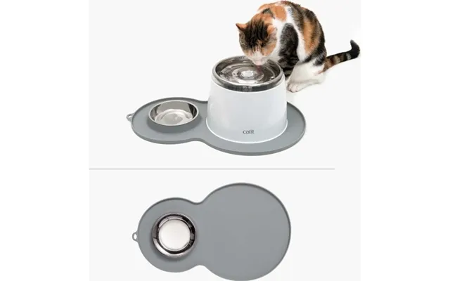 Catit Catit Silikonemåtte Peanut - Grå 46x29cm