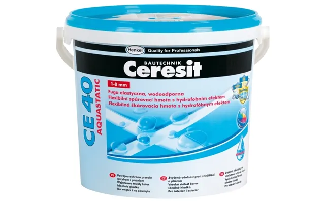 Ceresit Elastisk - Vandtæt Fuge Ce 40 Aquastatic Sølvgrå 5 Kg