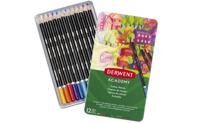 Derwent Academy Colour Pencils - Med 12 Stk.