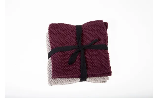 Det Gamle Apotek Strikkede Karklude - H25xw25cm