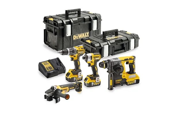 Dewalt. Combo 18v Dcg405 Dch273 Dcd796 Dcf887 3x5.0ah 2xtstak Dck422p3