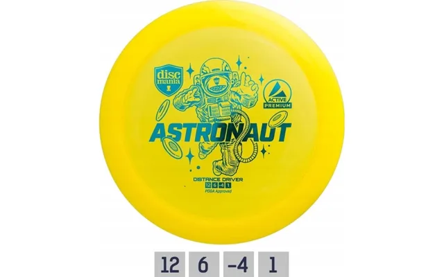 Discmania Discgolf Distance Driver Astronaut Active Premium Yellow 12 6 -4 1