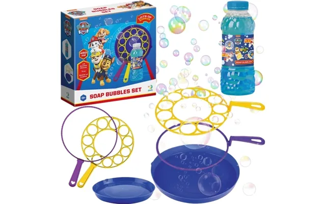 Dodo Mega Sæt Sæbebobler Paw Psi Patrol Store Fiskestænger Bakke 450 Ml