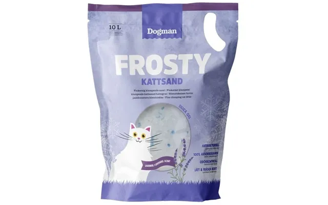 Dogman Frosty Kattesand Lavendel 10l