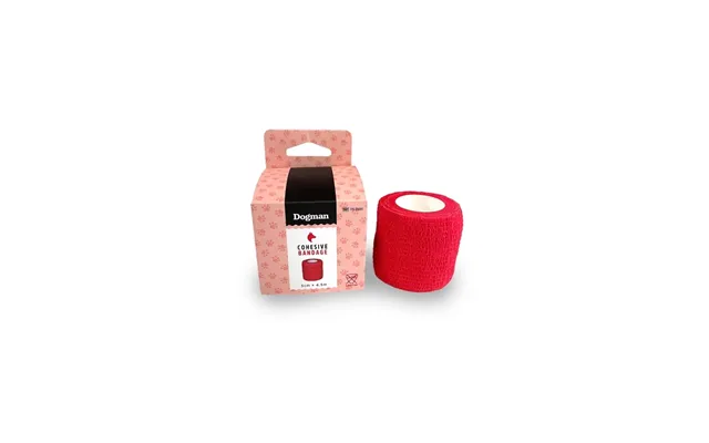 Dogman Selvhæftende Bandage Rød 4,5m