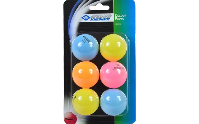 Donic Bordtennisbolde Color Popps 6 Stk