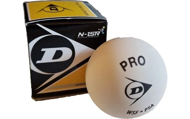 Dunlop Pilka Pro White 1 Yellow Dots 12-boks Psa Wsa