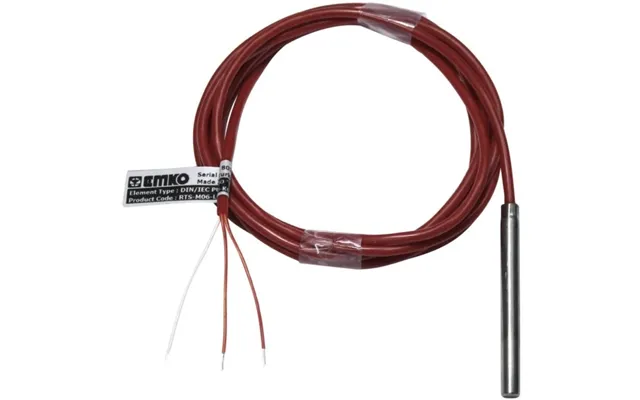 Emko Temperatursensor Rts-m06-l060-k02 Sensortype Pt100 Måleområde Temperatur-50 Til 200 C Kabellængde Detaljer 2 M