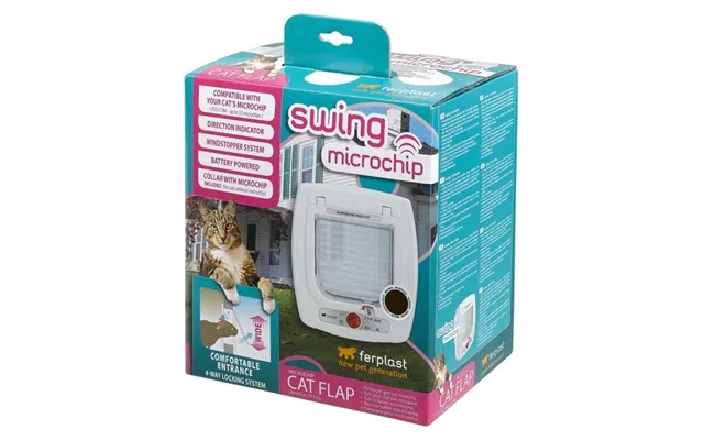 Ferplast Kattelåge Swing Microchip Brun