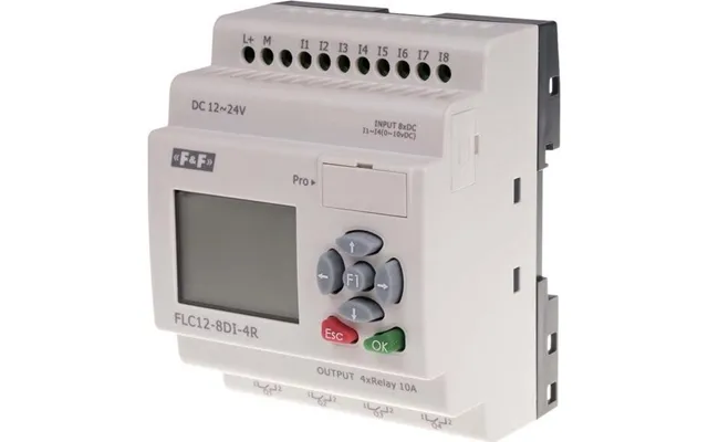 F&f Programmerbar Styreenhed 12-24v Dc Flc12-8di-4r