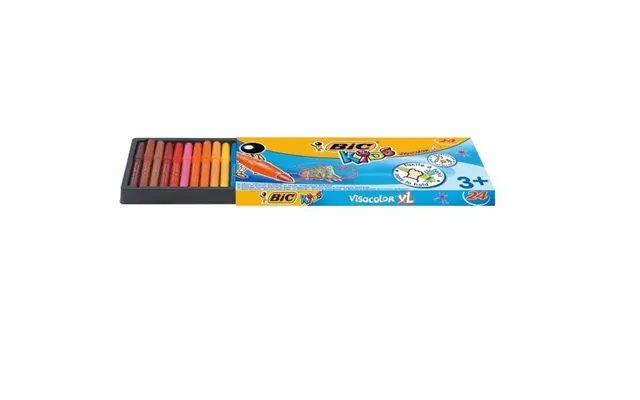 Fiberpen Bic Kids Visacolor Xl Med 24 Stk. Ass. Farver