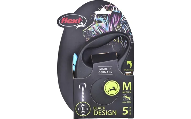 Flexi Black Design M Snor 5 M - 20 Kg