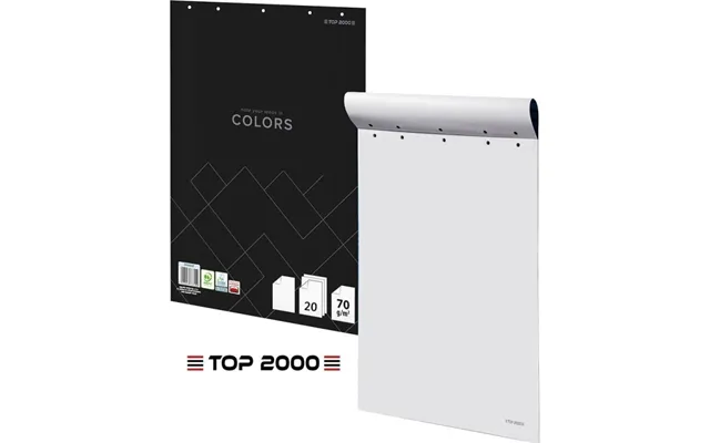 Flipchart Top 2000 Blok Til Flipchart Top 2000 Colors 64x90 Cm Glat 20
