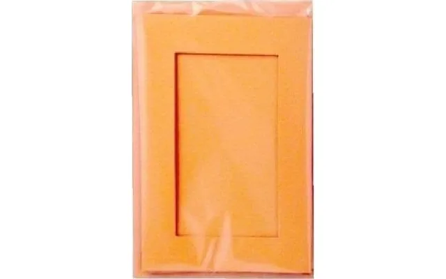Gabriele-forlag Slowo Passepartout-kort Rektangulær Orange 10,5x15 Cm