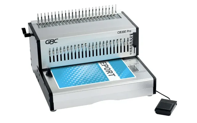 Gbc Cb30e Pro Heavy Duty Elektrisk Comb Indbindingsmaskine - Kapacitet 500 A4-ark Sølv