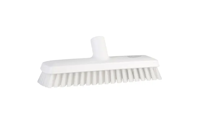 Gulvskrubbe 27 Cm Medium Med Vandgennemløb Hvid