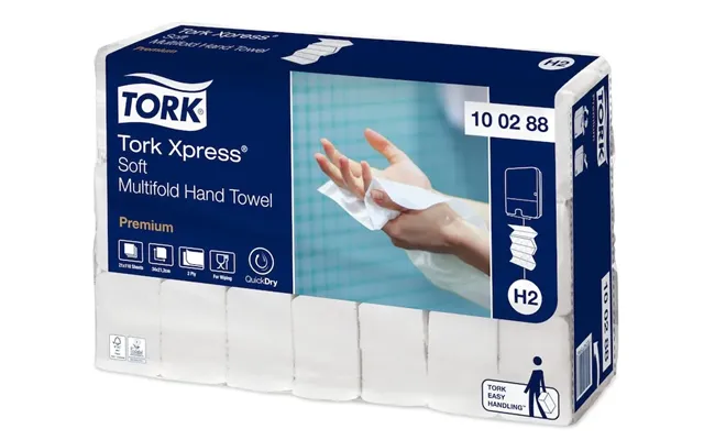 Håndklædeark Tork H2 Xpress Soft Premium Multifold - 21 Pakker X 110 Ark