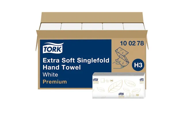 Håndklædeark Tork H3 Singlefold Premium Extra Soft 2-lag Hvid - 15 Pakker X 200 Ark Pr