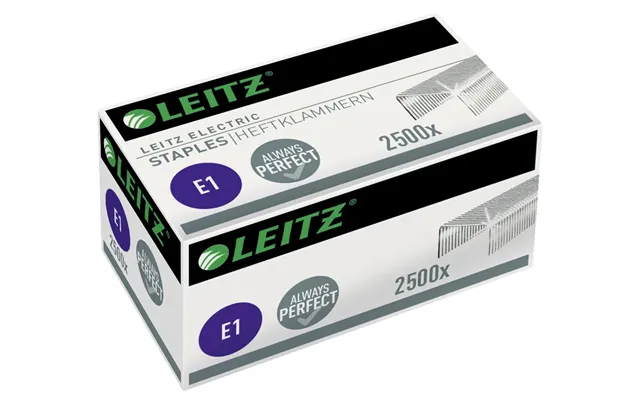 Hæfteklammer Leitz Electric E1 - 2500 Stk. X 10 Pakker