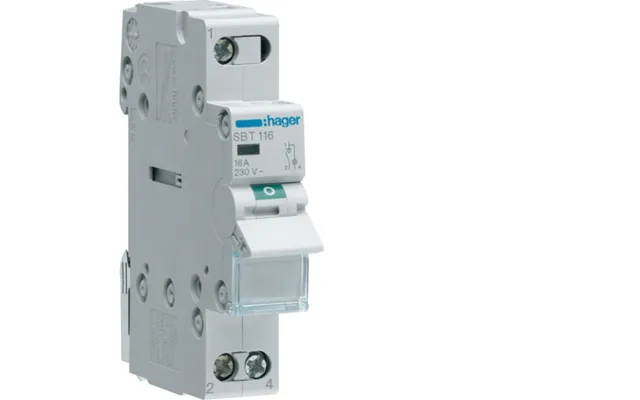 Hager Sbt116, 1p, Grå, 440 V, 50 - 60 Hz, 17,5 Mm, 83 Mm