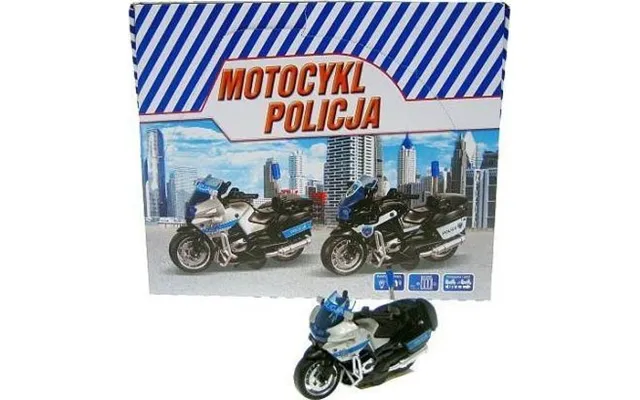 Hipo Motorcykel Politi 13 Cm Med Drev - Lys