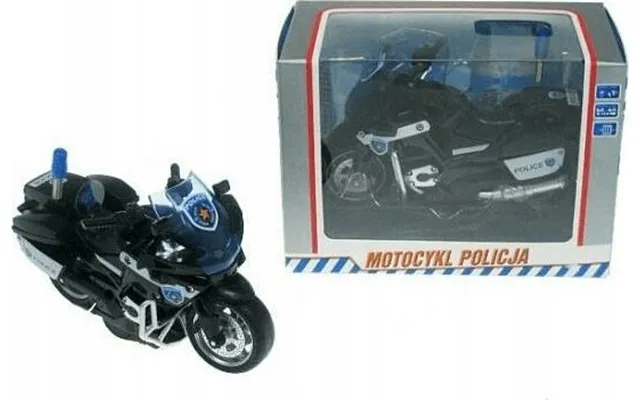 Hipo Motorcykelpoliti 13 Cm Med Kørelys - Lyd M1217u