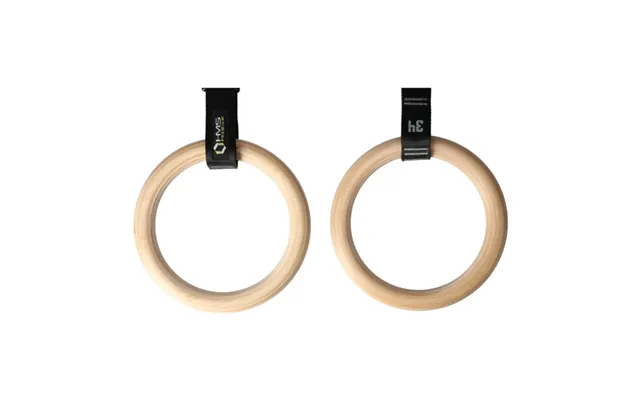 Hms Wooden Gymnastic Rings With Measure Carabiner Tx08
