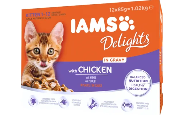 Iams Cat Kitten In Gravy 12x85g