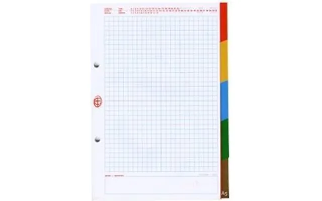 Interdruk File For A5 Ring Binder Lux With Color Registers - Wikr-005672