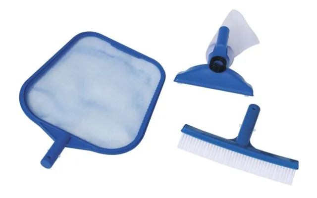 Intex Basic Cleaning Kit Leaf Skimmer Wall Brush Vacuum Head