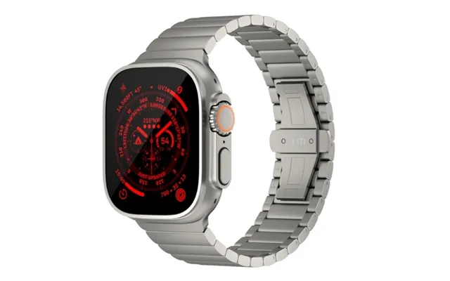 Just Mobile Titanium Watch Band For Apple Watch Ultra 1&2 With Dlc Coating - Grey