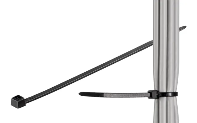 Kabelbinder, Vejrbestandig Nylon, Sort - Længde 280 Mm Bredde 4,8 Mm