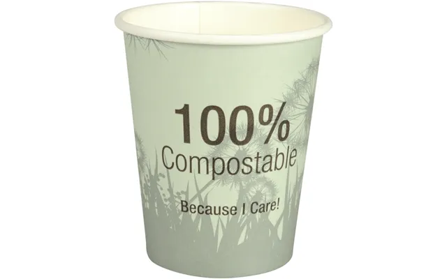 Kaffebæger Dandelion, Abena Gastro, 9,1cm, Ø8cm, 24 Cl, 28 Cl, Grøn, Cpla Pap - 20 Stk