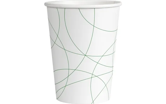 Kaffebæger Leaf Abstract, Abena Gastro, 9,2cm, Ø8cm, 24 Cl, 25 Cl, Hvid, Papir - 20 Stk
