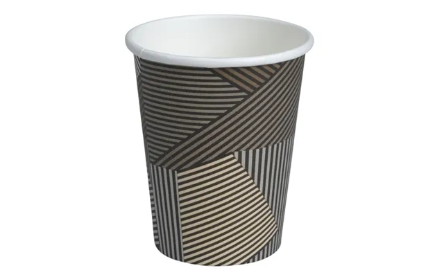 Kaffebæger Lines, Abena Gastro, 9cm, Ø8cm, 24 Cl, 28 Cl, Brun, Pap Pe - 20 Stk