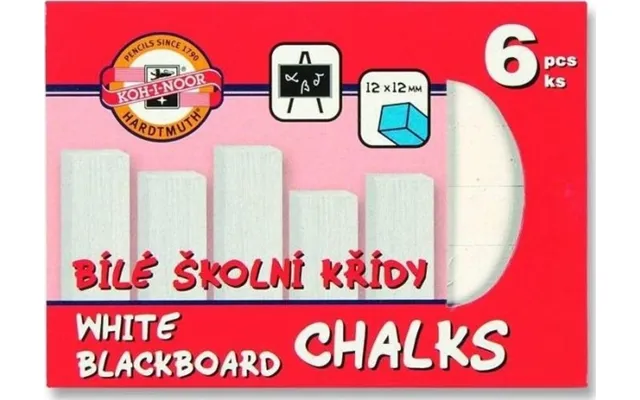 Koh I Noor Whiteboardkridt Hvid 6 Stk