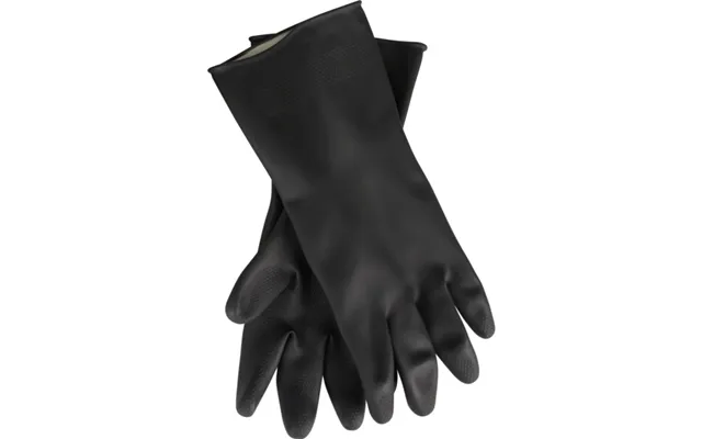 Latexhandske, Thor Black Heavy Duty, , Sort, Latex, Indvendig Velourisering - 12 Par