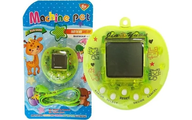 Lean Sport Gra Elektronisk Tamagotchi Grøn Med Kort Kæde