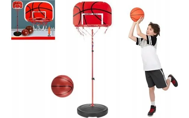 Lean Toys Børnebasketballsæt Med Justerbar Højde