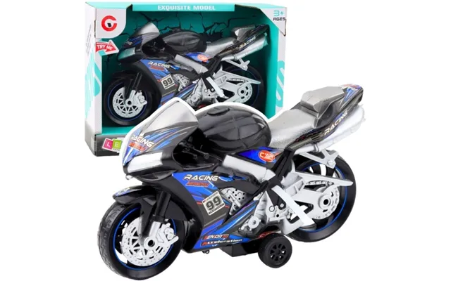 Lean Toys Lenktyninis Motociklas Su Viesos Ir Garso Efektais