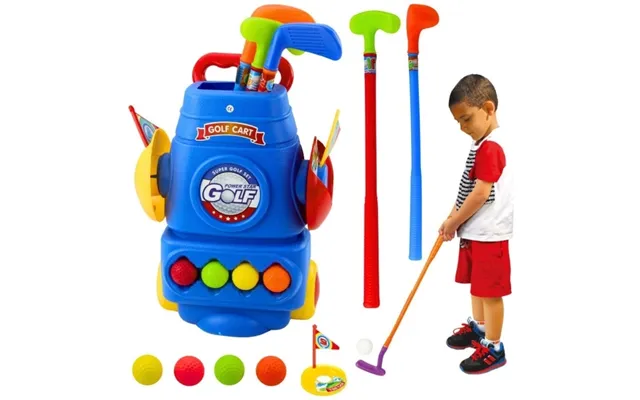 Lean Toys Rinkinys Til Golf Ve Im Lis 3 Køller 2 Flag 4 Bolde