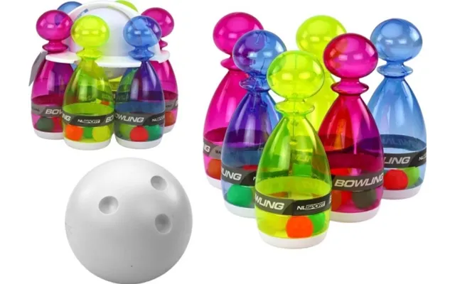 Lean Toys Skaidri Spalvot Bowlingo K Gli Rinkinys - 6 Vnt.