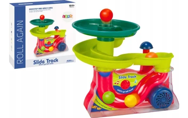 Leantoys Boldkanal Tryk-vandrutsjebane Til Kugler Og Bolde - Lyd