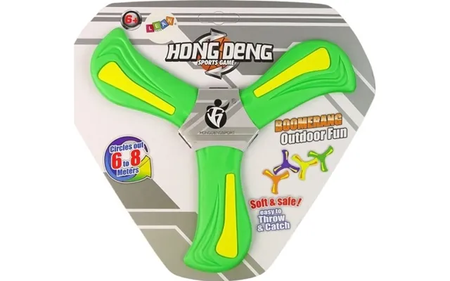 Leantoys Boomerang Flying Throwing Disc Green Til Børn Lean Toys